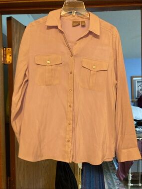 Chico's Soft Lavender Button-Front Shirt